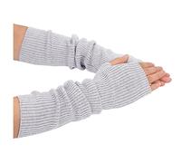 Gants Sans Doigts Chauffe-bras Mitaines à Manches Longues Tricotées Pour Femmes Manchettes Tricoté Laine Bras Manches Fines Longues Tricoté Mitaines Gants Casual Chaud Doux Femme Gants