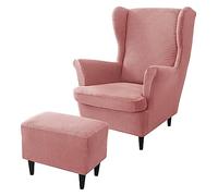 rackbone Housses de Fauteuil à Oreilles, Housse de Chaise à Oreilles et Housse de Tabouret Ottoman Housse de canapé avec Bande élastique Housse de Protection de Fauteuil Lavable pour Salon,15