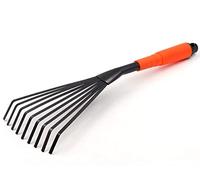 rackbone NINGVIHE Râteau de jardin, râteau à main, râteau pour jardinage, mini râteau à herbe, ramasse-crottes de cheval, poignée ergonomique pour plus de confort et de contrôle, outils à main