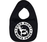 Racker-n-Roll Good Night White Pride Bavoir pour bébé Noir