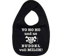 racker N Roll Yo Ho Ho et ne Buddel en plein Lait Bavoir Noir