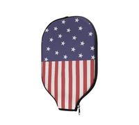 Racket Cover Bag America Flag Star Pickleball Paddle Cover | léger with Zipper pickleball Paddle Cover Pour Protection contre les rayures Entraînement Gymnase