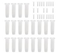 Racket Grommet Lot de 100 Tubes de Protection en Nylon Transparent et Blanc, Accessoires de Rechange | Easy Install Secure Fit Strings Support for Professionals Beginners