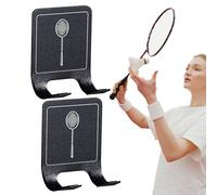Racket Organizer - 2X Heavy Duty Tennis Racket Holder, Space-Saving Vertical Display Stand | Durable Paddle Storage Rack, Stable Floor Organizer for Garage Bedroom Gym Sports Equipment Display