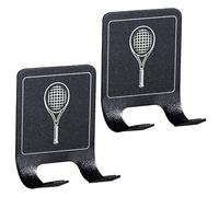 Racket Organizer - 2X Heavy Duty Tennis Racket Holder, Space-Saving Vertical Display Stand | Durable Paddle Storage Rack, Stable Floor Organizer for Garage Bedroom Gym Sports Equipment Display