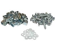 Rackgold Zinc 10-32 Écrou Cage et vis W/Rondelles 25-pack - USA Made