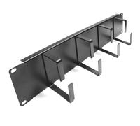 RackMatic - Guide câbles pour Serveur Rack 19" 2U Panneau de Gestion de câbles avec 4 Anneaux