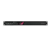 Rackmount.IT CP-RACK RM-CP-T4 - Le kit de montage du dispositif de réseau - montable sur rack - noir de jais, RAL 9005 - 1U - 19