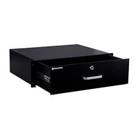 RackPath Tiroir de montage 3U pour rack de matériel AV/réseau/DJ de 48 cm avec serrure et clé