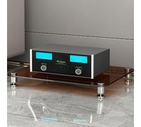 Racks Audio, Supports De Jeu, Supports Multimédia À 1/2/3/4 Niveaux,Armoires De Composants Audio/vidéo Avec Verre Trempé, Adaptés À Une Utilisation À La Maison(Brown,1Tier)