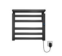 Racks chauffants chauffants chauffés avec une galerie de chantier à murmure de serviette électrique à 5 barres Smart Electric Towel Rack Couleau de serviettes chauffées Sécheur de serviette 100W WFJ