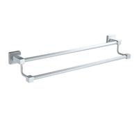 Racks de serviettes, barre de serviette à double salle de bain blanc de salle de bain serviette de salle de bain nordique salle de bain en acier inoxydable hôtel serviette double salle de bain