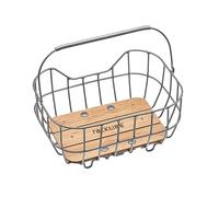 Racktime Baskit Breeze Panier de vélo Unisexe pour Adulte, argenté, Taille Unique