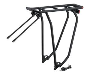 Racktime Porte-Bagages Gleamit 2.0 avec Lampe Arrière pour E-Bike noir 26"-28"