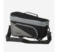 Racktime Trunkbag Talis Plus 2.0 noir-gris, 15 litres, sacoche robuste pour porte-bagages avec adaptateur Snapit 2.0, housse de pluie imperméable, idéale pour le quotidien & les randonnées