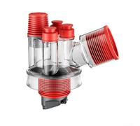 Rackumic Adaptateur de vidange d'évier de cuisine à cinq voies pour machines à laver, lave-vaisselle, toilettes, drains de sol avec débit de 45 degrés, double joint et prévention des parasites