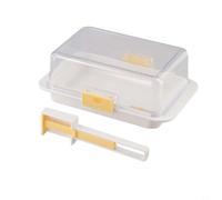 Rackumic Beurrier hermétique pour comptoir et étagère de porte de réfrigérateur avec couvercle, passe au micro-ondes et au lave-vaisselle pour le rangement de la cuisine et la table à manger (A)