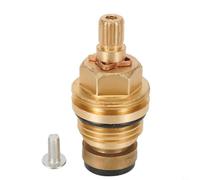 Rackumic Bobine en cuivre à ouverture lente de 5,1 cm pour rondelle de robinet BSP 20 dents, insert de compression, insert de presse-étoupe, construction en laiton, résistance aux hautes températures