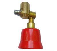 Rackumic Buse de pulvérisation en cuivre haute pression réglable à 180 degrés pour filetage M14 x 1,5 pour irrigation de jardin agricole et économiseur d'eau Rouge (M)