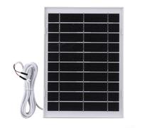 Rackumic Câble de charge pour panneau solaire 10 W en forme de U compatible avec sonnette vidéo Ring Video Doorbell 4 3 3 Plus 2 en silicone monocristallin IP65 résistant aux intempéries 235 x 170 x 5