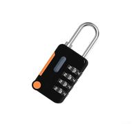 Rackumic Cadenas antivol à combinaison à 4 chiffres en alliage de zinc pour casier, valise, sac à dos, porte-documents, meubles, tiroir, rangement sécurisé, voyage, vert, bleu (noir)