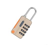 Rackumic Cadenas antivol à combinaison à 4 chiffres en alliage de zinc pour casier, valise, sac à dos, porte-documents, meubles, tiroir, rangement sécurisé de voyage, vert et bleu (marron café)