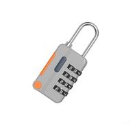 Rackumic Cadenas antivol à combinaison à 4 chiffres en alliage de zinc pour casier, valise, sac à dos, porte-documents, meubles, tiroir, rangement sécurisé de voyage, vert, bleu (argent)