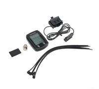 Rackumic Compteur de vitesse filaire pour vélo LCD avec rétroéclairage pour vélo de jour et de nuit, convient à la plupart des modèles de vélo, rouge