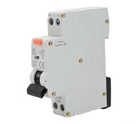 Rackumic Disjoncteur 230 V 16 A Type A Courbe B DIN Rail Mount Disjoncteur courant résiduel pour surcharge, court-circuit et protection contre les fuites Boîtier ignifuge