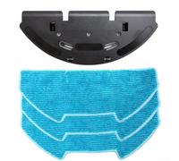 Rackumic Ensemble de 2 supports de balai et de chiffon pour aspirateur iHome pour Autovac, Nova S1, S1Pro, V9, en plastique, compatible avec sols durs, noir (B)