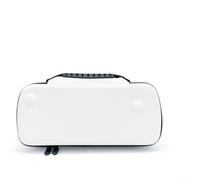 Rackumic Étui de voyage rigide pour ROG pour Xbox X avec ouverture à 360 degrés double fermeture éclair coque de protection en EVA pour console de jeu Noir (blanc)