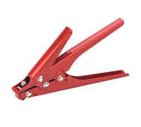 Rackumic HS-519 Pince serre-câble pour sangle en nylon plastique 2,4 mm à 9 mm en acier carbone et poignée confortable pour la gestion des fils industriels Rouge