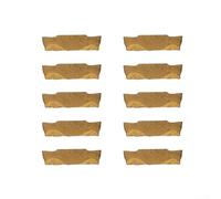 Rackumic Insert de rainurage en carbure MGMN300-M NC3020 3 mm pour porte-outils MGEHR résistant à l'usure pour acier, cuivre, aluminium, bois, plastique, 10 pièces adaptées