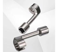 Rackumic Jeu de clés à douille pour conduite de carburant diesel de 2,1 cm, kit d'outils à extrémité ouverte pour réparation automobile pour mécaniciens, garage, atelier, outils à main (19 mm)