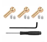 Rackumic Kit d'extension inverseur RP75137 3 pièces en laiton massif pour robinets de baignoire et de douche, contrôle fiable du débit d'eau, compact, mise à niveau de salle de bain, doré