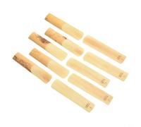 Rackumic Lot de 10 anches pour saxophone alto - Force 1,0 1,5 2,0 2,5 3,0 3,5 - Séchage à l'air libre pendant plus de deux ans - Son stable - Excellente réponse (résistance 1)