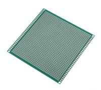 Rackumic Lot de 10 cartes PCB en fibre de verre - 100 x 100 mm - Vert - Pour bricolage, soudure, projet électronique, expérience, platine d'expérience