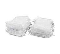 Rackumic Lot de 100 petites pochettes avec cordon de serrage pour mariage, bijoux, bonbons, artisanat, Saint-Valentin, anniversaire de mariage, vacances, emballage promotionnel (10 x 15 cm)