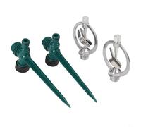 Rackumic Lot de 2 arroseurs de jardin rotatifs à 360 degrés pour système d'arrosage efficace avec distance de pulvérisation étendue jusqu'à 4 m pour l'irrigation de l'herbe et l'utilisation agricole