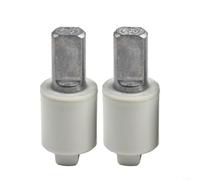 Rackumic Lot de 2 charnières pour siège de toilette - Amortisseur rotatif hydraulique à fermeture lente - Charnière pour application latérale gauche et droite - Alliage de zinc noir et matériau PBT