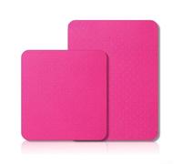 Rackumic Lot de 2 tapis silencieux en caoutchouc antidérapant pour machine à coudre - Pour artistes de broderie - Amortissement des vibrations - 35,6 x 22,9 cm - Magenta (rose rouge)