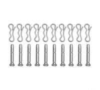 Rackumic Lot de 20 goupilles de cisaillement et goupilles fendues en métal résistant à la rouille 738-04124A 738-04124 714-04040 pour souffleuses à neige à deux et trois étages pour protéger la