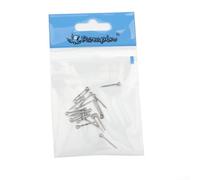 Rackumic Lot de 20 pointes d'appât en métal pour pêche à la carpe - 15 mm - Pour appâts et appâts souples avec double ardillon - Fixation sécurisée par temps froid