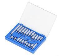 Rackumic Lot de 22 embouts de test en carbure pour indicateurs de cadran, points de sonde UNF 4-48 pour le travail des métaux CNC, dans un étui de rangement bleu