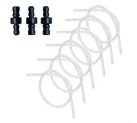 Rackumic Lot de 6 tuyaux à lait en silicone de 38 cm avec 3 connecteurs pour mousseur à lait compatible avec Impressa E60 E8 E80 F50 J6 Z6 Z8 pour ENA 9 3 8 A5 A7 A9 - Résistant à la chaleur