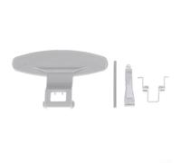 Rackumic Poignée de serrure de porte de machine à laver - Pièce de rechange pour modèles LG WD - Construction en métal ABS - Comprend 4 poignées de porte - 1 ressort - 1 crochet - 1 patte - Gris - 9,5