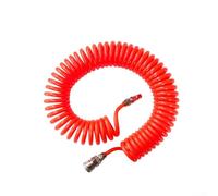 Rackumic PU12*8 Compresseur d'air Tuyau Haute Pression Polyuréthane Télescopique Spirale Tube Mâle Femelle Connecteurs pour Outils Pneumatiques et Atelier Applications Bleu