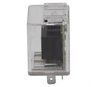 Rackumic Relais clignotant électronique LED 12 V 3 broches Fast Fix | Boîtier en plastique, design transparent, configuration à 3 broches, jeu facile, remplace les relais OEM