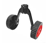 Rackumic Roues de soutien amovibles réglables pour tondeuses à gazon électriques portatives en plastique - Fixation auxiliaire pour réduire la fatigue du dos - Outil d'entretien du jardin - 23 x 23 x
