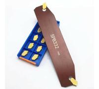 Rackumic SP300 Jeu d'inserts de coupe en carbure pour porte-outils SPB332 SPB32-3 et bloc d'outils SMBB1632/2032/2532, tige à outils en métal de 150 mm avec hauteur de 32 mm et épaisseur de 2,4 mm